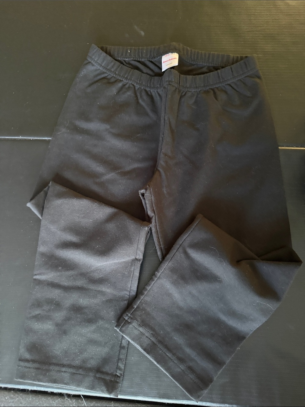 Kids Black Stretch cropped Leggings